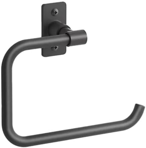 Kohler K35928-BL Castia by Studio McGee 7-1/2" Wall Mounted Towel Ring Matte Black
