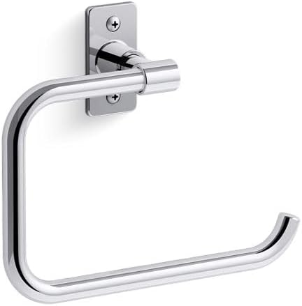 Kohler K35928-CP Castia by Studio McGee 7-1/2" Wall Mounted Towel Ring Polished Chrome