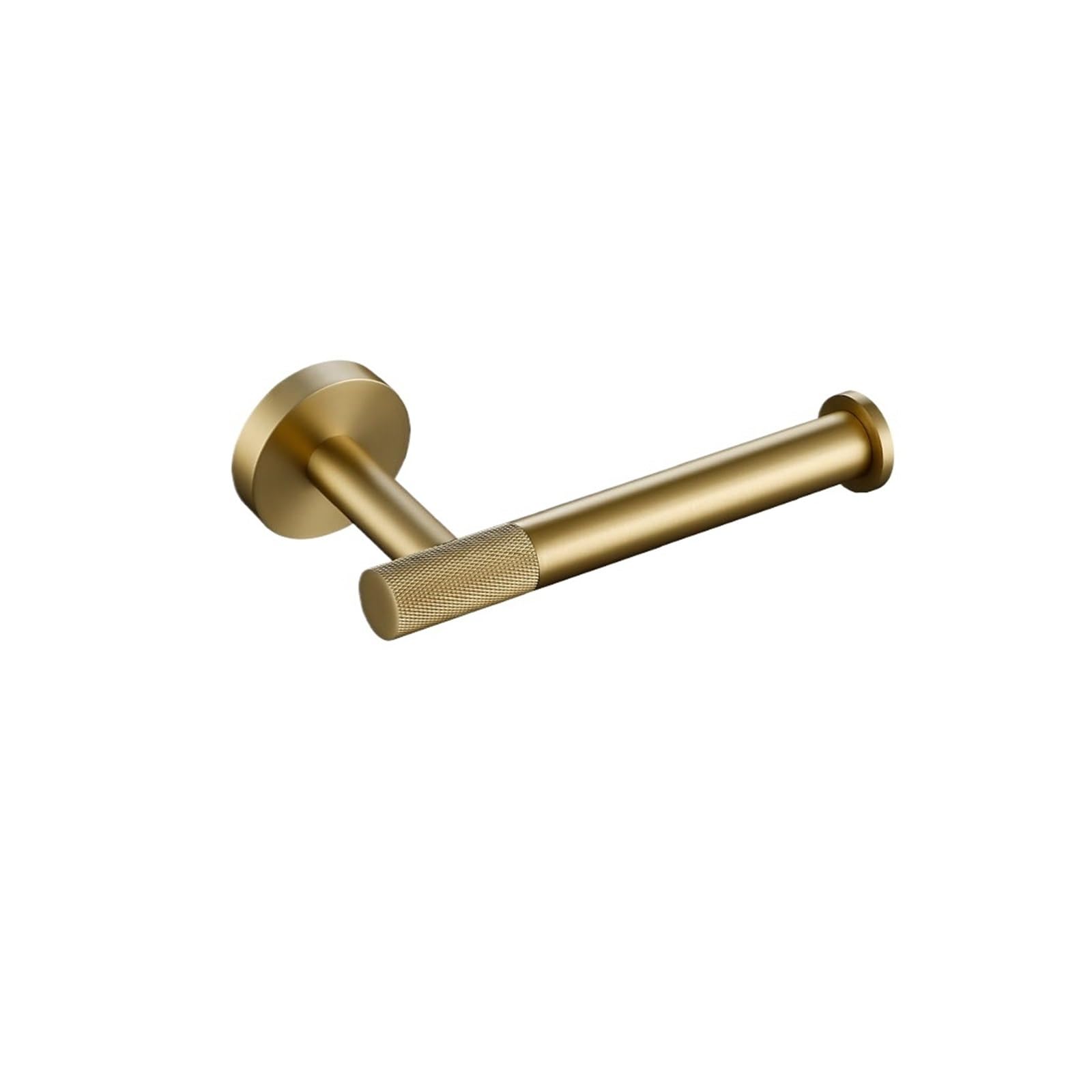 Bathroom Hardware Bathroom Hardware Accessories Set Brushed Gold Knurled Brass Kit Towel Bar Robe Hook Paper Holder Towel Toilet Brush Fashionable(Towel Ring)