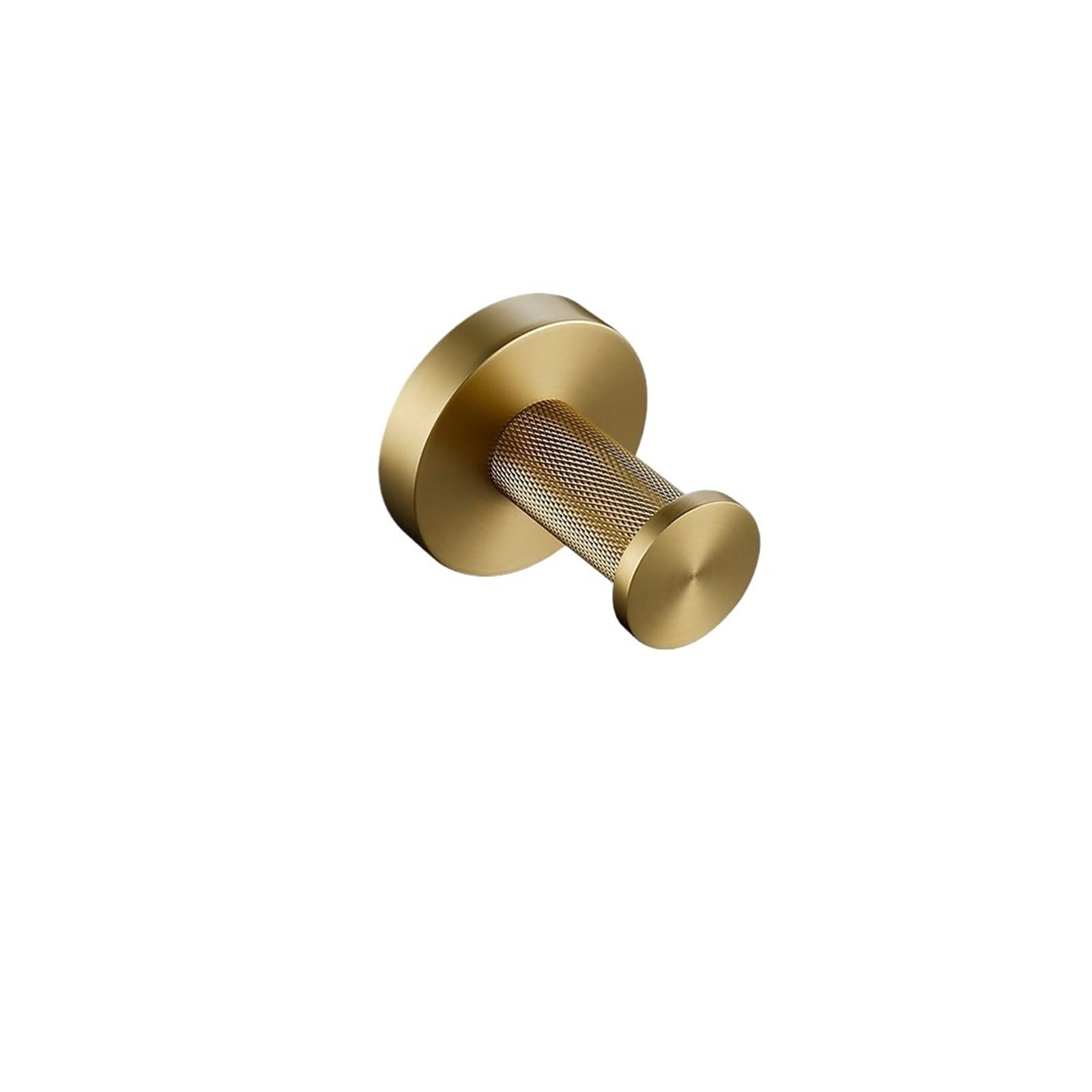 Bathroom Hardware Bathroom Hardware Accessories Set Brushed Gold Knurled Brass Kit Towel Bar Robe Hook Paper Holder Towel Toilet Brush Fashionable(Towel Ring)