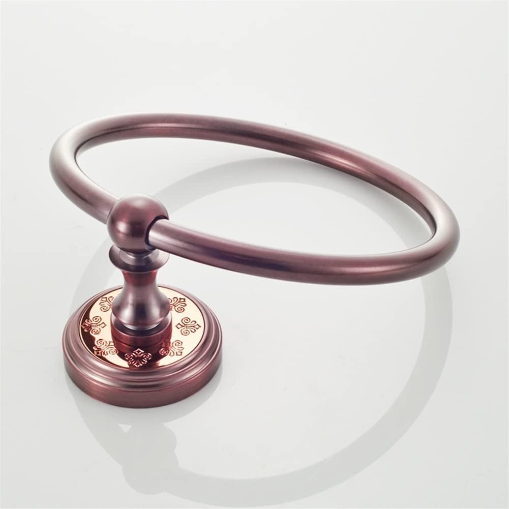 Towel Holder European All Copper Towel Ring, Fashion ORB Towel Rack, Round Towel Hanging Ring, Purple Bathroom Accessories Towel Hanger