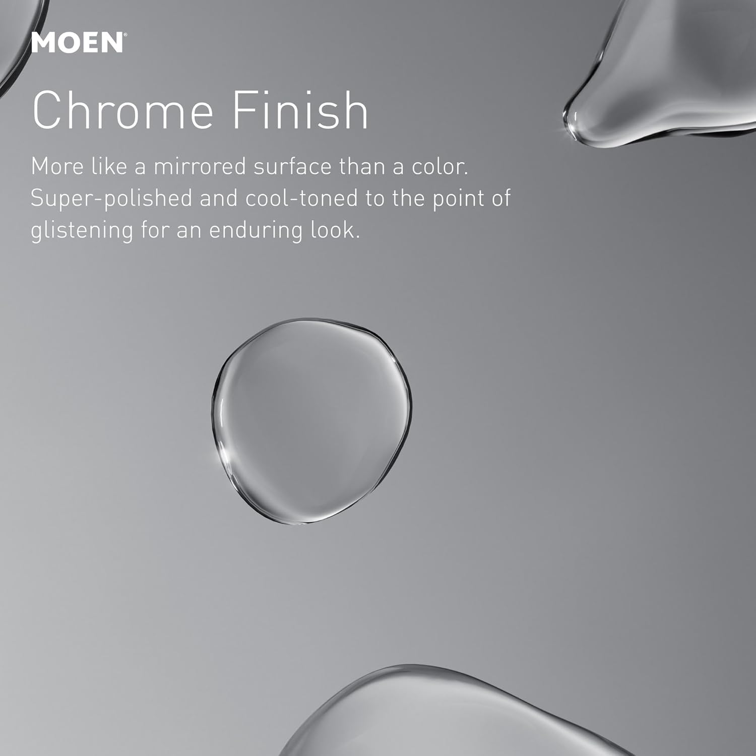 Moen Genta LX Modern Wall Mount Bathroom Hand Towel Ring, Chrome, BH3885CH