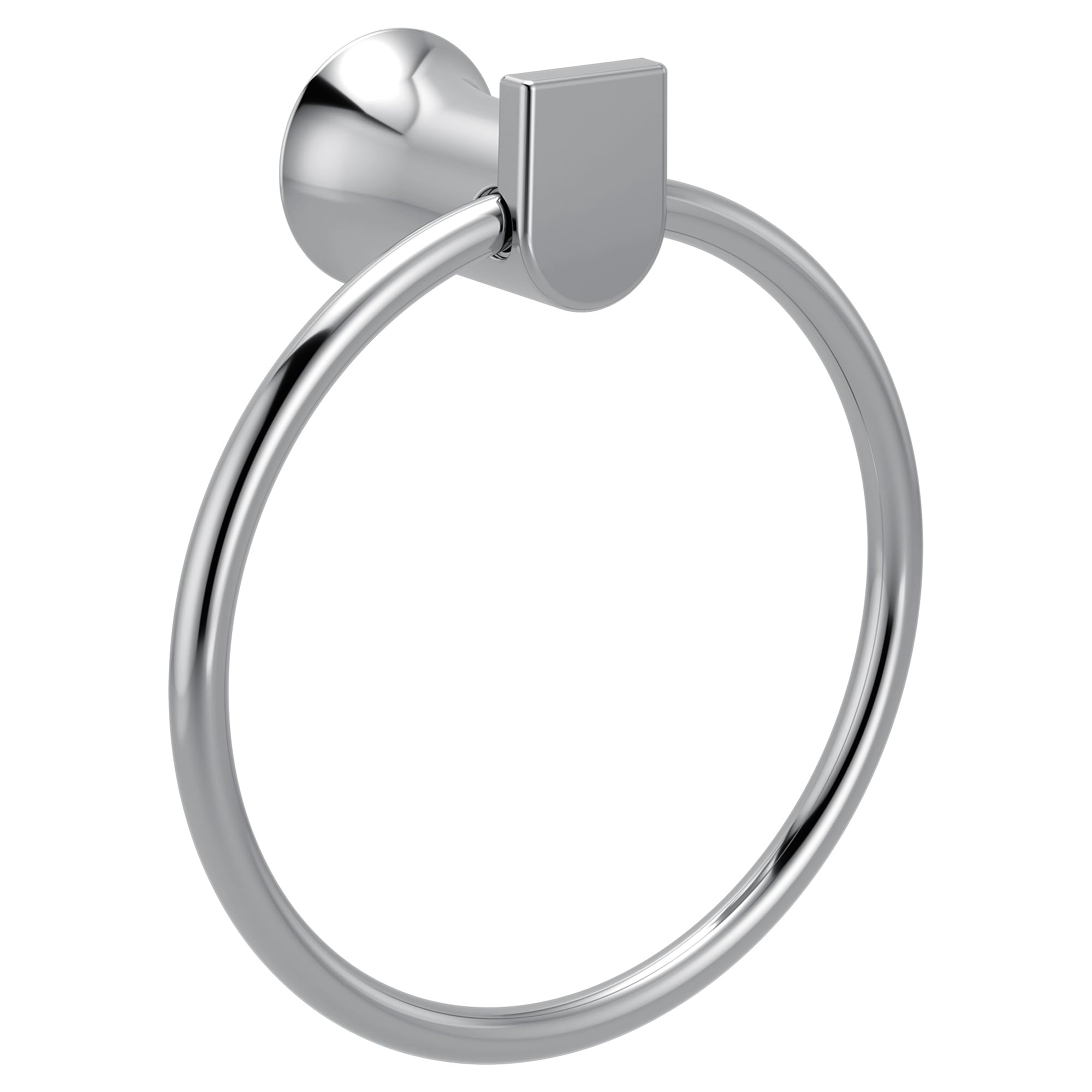 Moen Genta LX Modern Wall Mount Bathroom Hand Towel Ring, Chrome, BH3885CH