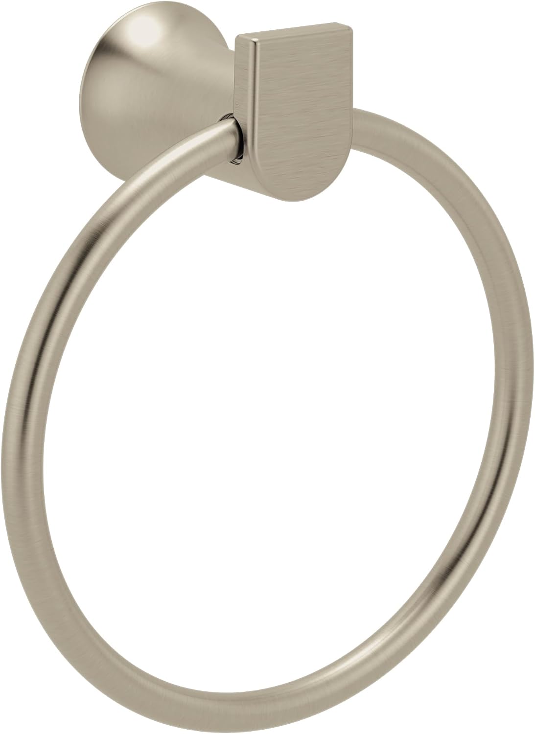 Moen Genta LX Modern Wall Mount Bathroom Hand Towel Ring, Chrome, BH3885CH
