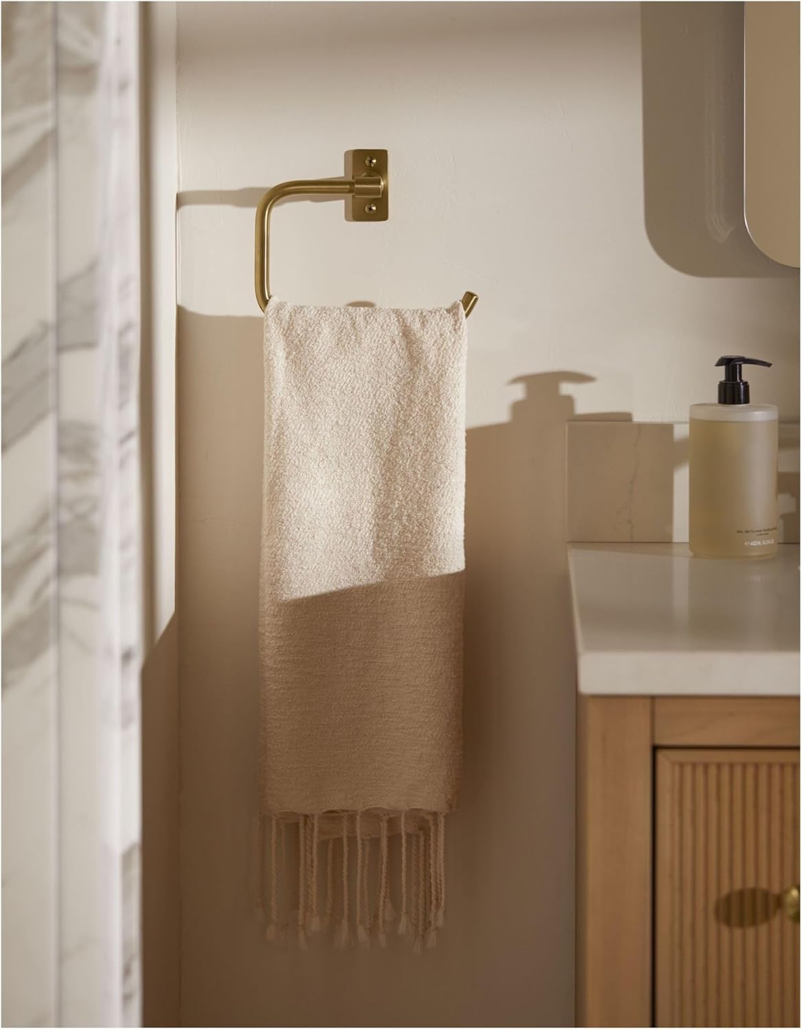 Kohler K35928-BL Castia by Studio McGee 7-1/2" Wall Mounted Towel Ring Matte Black