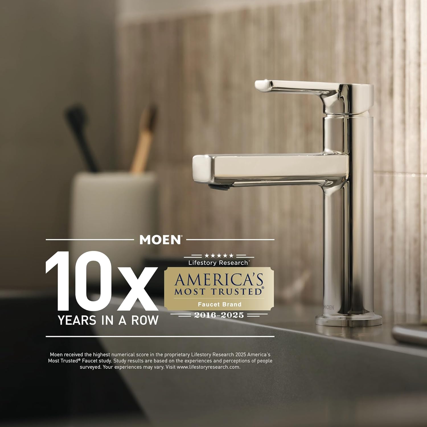 Moen Genta LX Modern Wall Mount Bathroom Hand Towel Ring, Chrome, BH3885CH